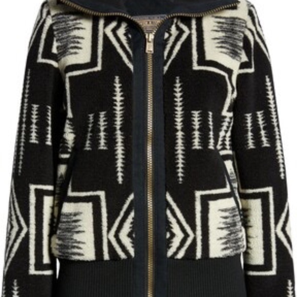 Pendleton Women's Foxglove Print Zip Jacket Size Medium - Picture 1 of 12